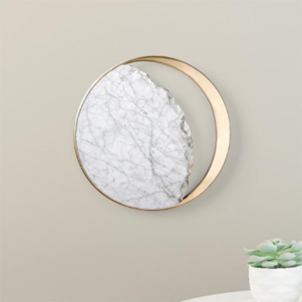 Post-modern Simple American Personality Creative Designer Marble Moon Bedroom Wall Lamp