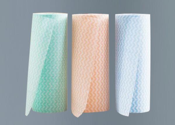 Viscose 25x25cm  Kitchen Wet Wipes Square Shape Multicolor Thickened Design