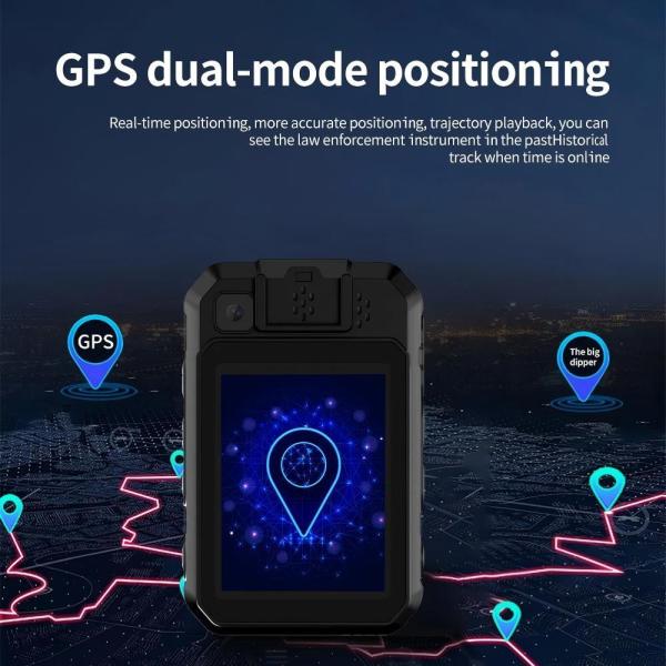 4G WiFi Law Enforcement Recorder 2.4 inch Touch Screen Android 8.1 System Battery 2500 Mah SOS LED Red And Blue LED