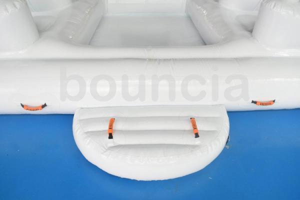 da ilha inflável durável dos esportes de água do PVC de 0.9mm sala de estar de flutuação com 6 assentos