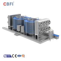 CBFI SUS304 congélateur rapide en spirale Noodles et pâtisseries surgelées