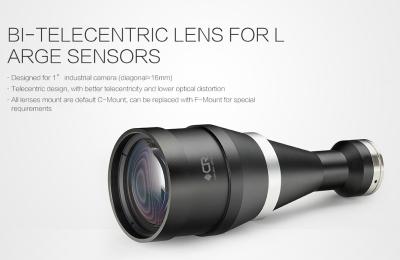 Large Sensors Bi - Telecentric Optical Lenses , Industrial Camera Lens CE / ROHS Approved