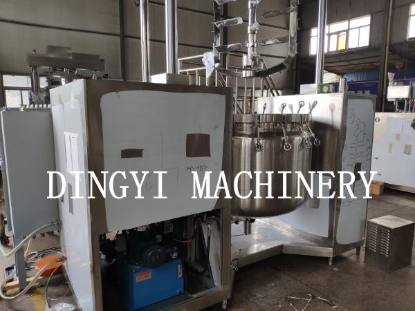Semisolid Industrial Homogenizer Equipment Three Stainless Steel Interlayer 7.5kw Motor