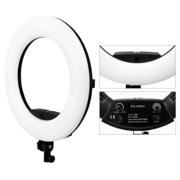 18-inch ring fill light 48w white adjustable color temperature and brightness suitable for beauty makeup fill light