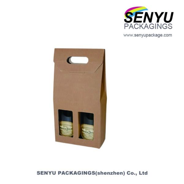 Corrugated Board Unique Design Kraft Paper Box With Window