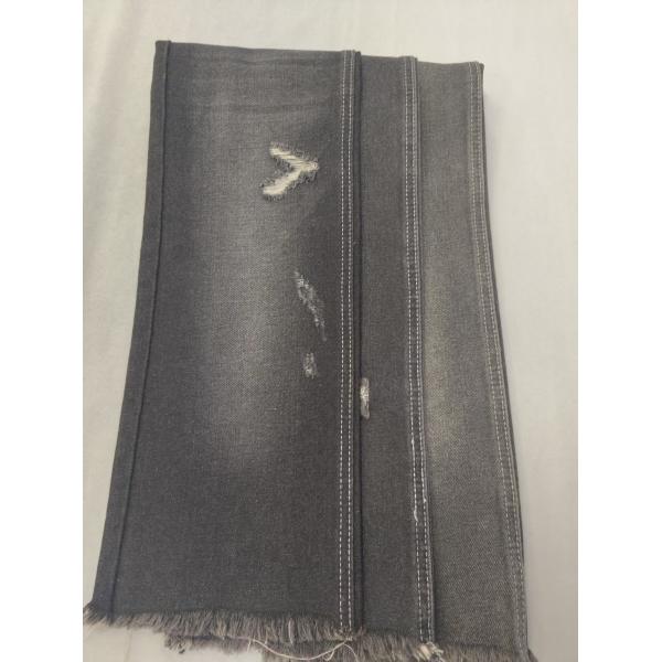 65%Cotton 12.5oz Cotton Rayon Polyester Black/White 180cm Denim fabric 7x7 JSD3085B