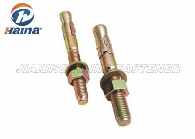 Yellow Zinc M8x25 Plated Expansion Carbon Steel Wedge Bolt  Anchor