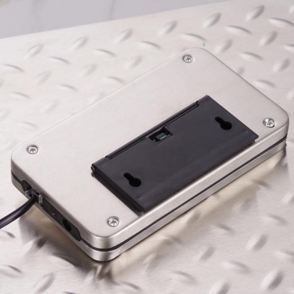 Báscula de paquetería recargable de acero inoxidable de 300 * 300 * 55 mm, 200 kg, báscula de plataforma industrial para transporte preciso de paquetería