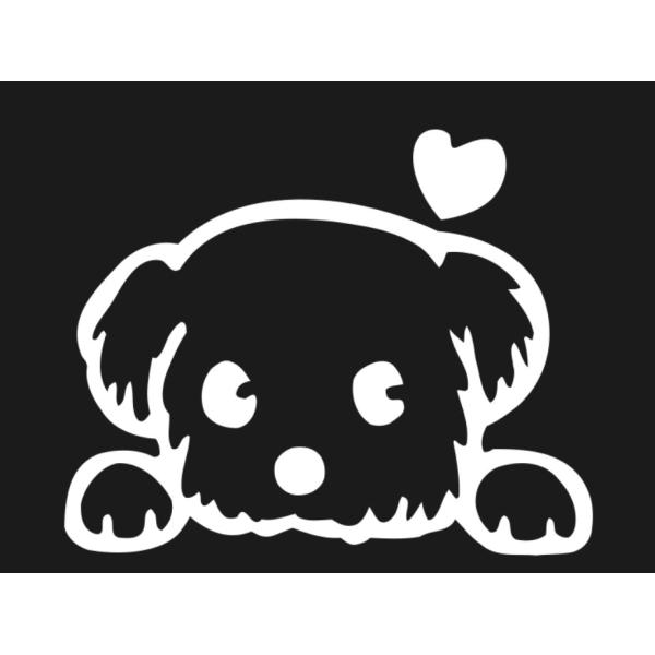 Pet Cute Dog Cartoon Window Decals Funny Animal Vinyl Long Time Use