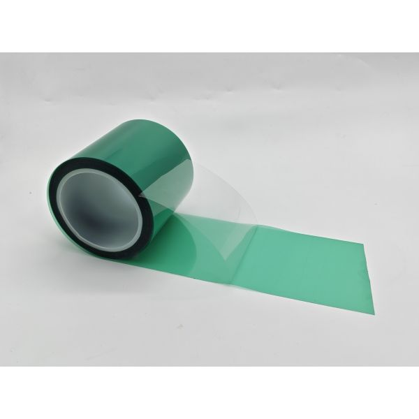 Heat Resistant Green Lamination PET Tape with 100μm thickness for Optical Film Lamination Protecting