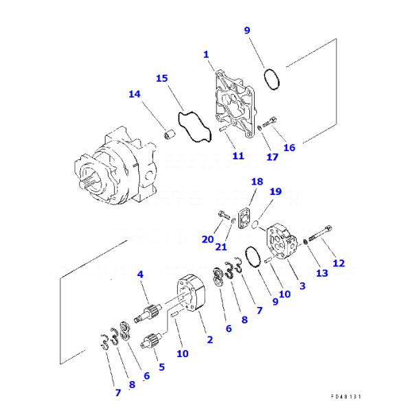 705-52-40160 гидронасос бульдозера Д155А-3 Д155А-5 разделяет высокую эффективность