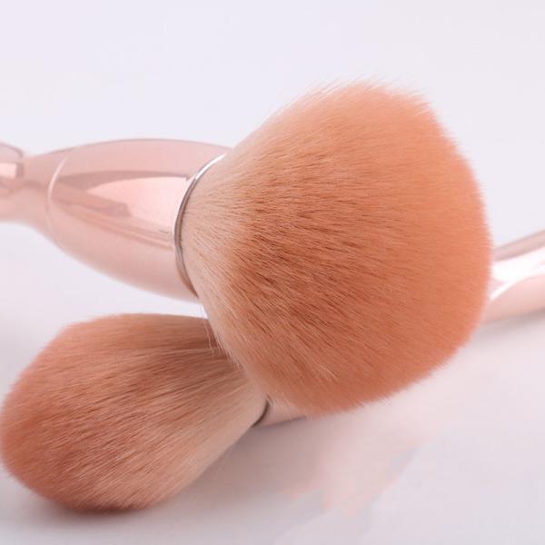 Durable Bristles Synthetic Makeup Brush PU New Material / ABS Plastic Handle Material
