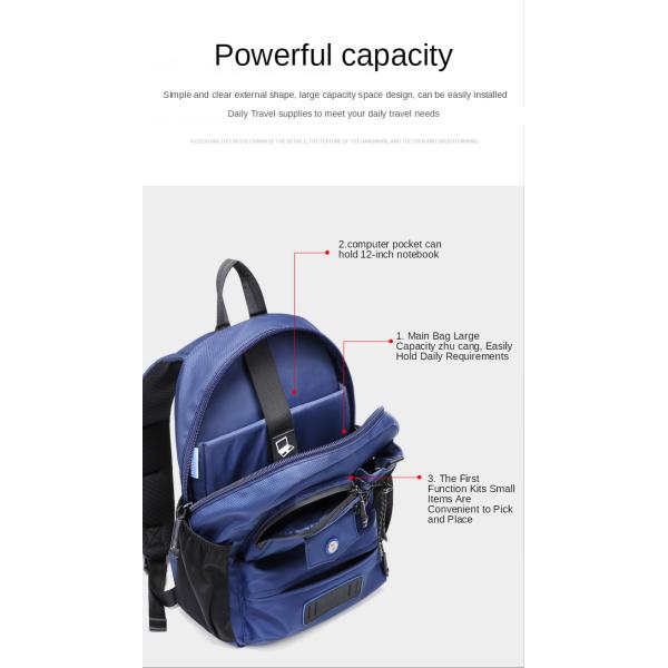 Wear Resistant Waterproof Travel Fashion Backpack 0.58kg Nylon Duffle Bag