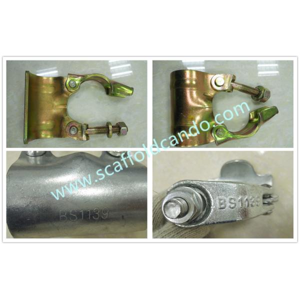 Good performance forged pressed scaffold galvanized putlog coupler single clamp BS1139 EN74 for scaffolding projects