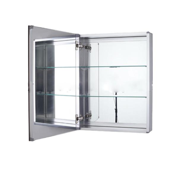 Copper Free LED Medicine Cabinet Rectangle Lighted Medicine Cabinet With Mirror