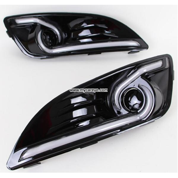 Ford Fiesta DRL LED daylight driving Lights guide turn signal for cars