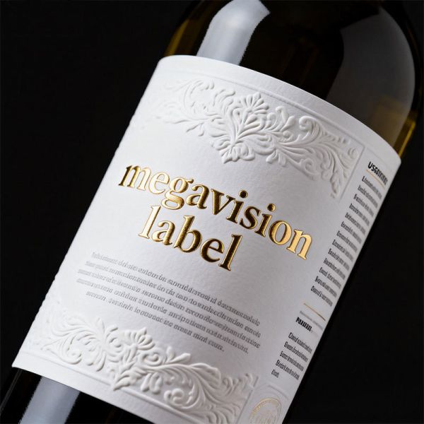 Customized High End Luxury Bottle Labels Wine Whisky Vodka Gin Hot Stamping Foil Embossing Factory Direct Fast Delivery