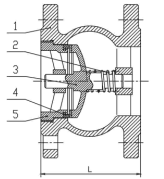 Water Supply Silencing Flanged Check Valve 8 Inch Stainless Steel