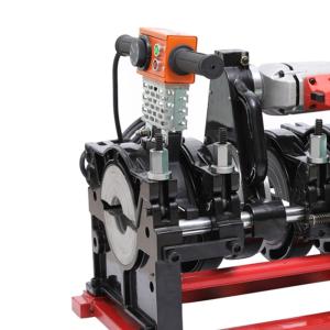 Máquina de soldadura de tubos de plástico PE de fusão de 200 mm Manual Autom