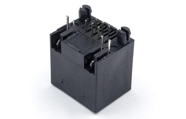 Conector del soporte del PWB Rj11 con del LED del oído de la etiqueta el grado 6p6c 180 TM52T511SX111 abajo