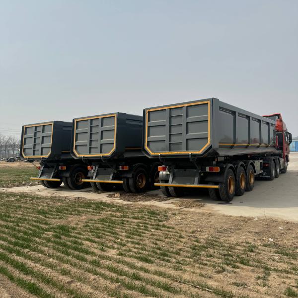 Steel U Type End Rear Dump Truck Semi Trailer 60 Tons 70 Tons Dumper Tipper Trailer for Truck Trailer
