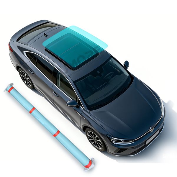 TPU Sky Blue Sunroof Film High Transparency Safety For Car Skylight Window