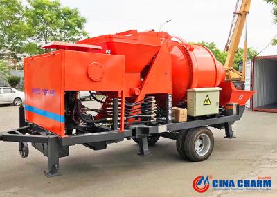 Diesel Type 560L Small Concrete Mixer And Pump Machine Equipment