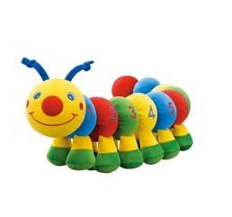 Number Caterpillar Plush Cute Baby Toys Colorful Stuffed Kids Playing Learning
