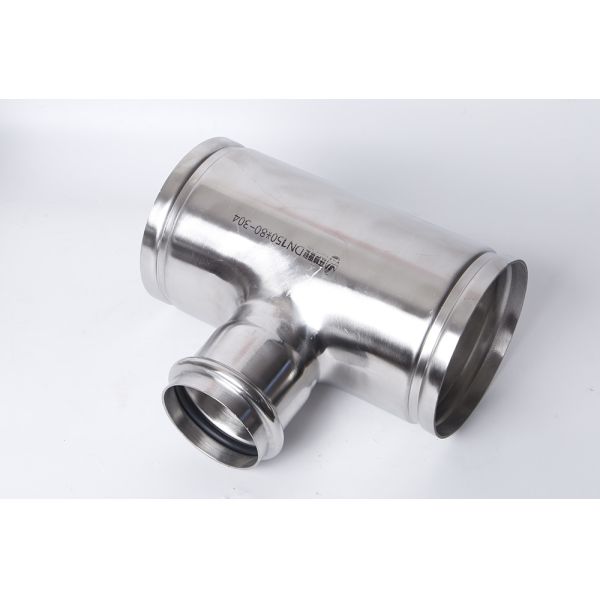 Round Stainless Steel Grooved Fittings Welded Grooved End Fittings