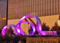 Escultura al aire libre de acero inoxidable de las luces de la señal de la gran ciudad