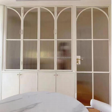 French Style Aluminum Glass Swing Door Dustproof Windproof Customizable