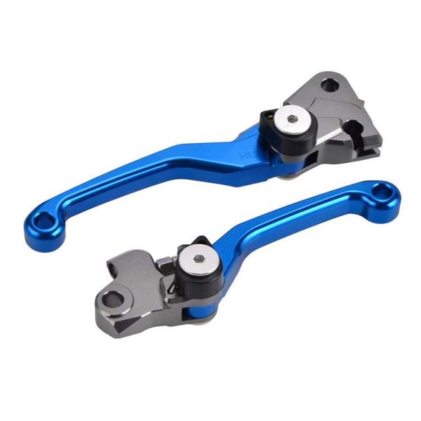 Blue/Custom Color CNC Dirt Bike Brake Clutch Levers for Yamaha YZ125 YZ250 YZ450F OEM