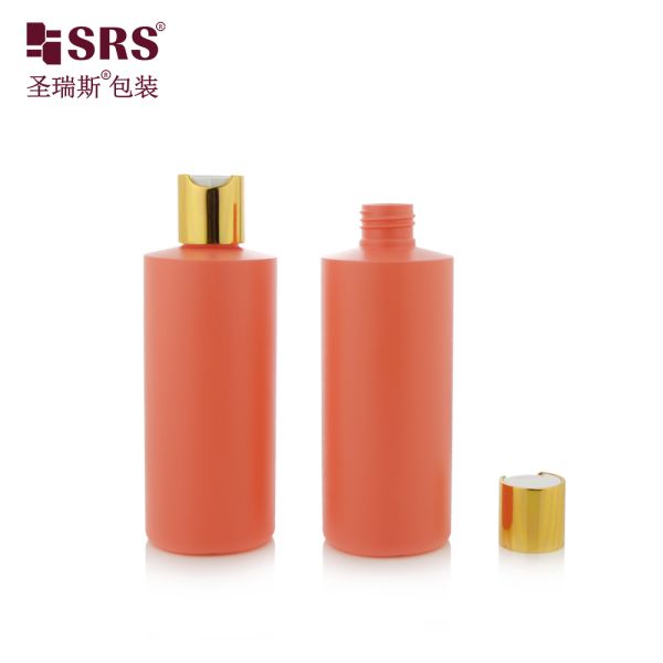 F250D55N24 250ML Plastic PET Bottle With Disc Screw Cap For Toner Lotion Serum Skincare Packaging