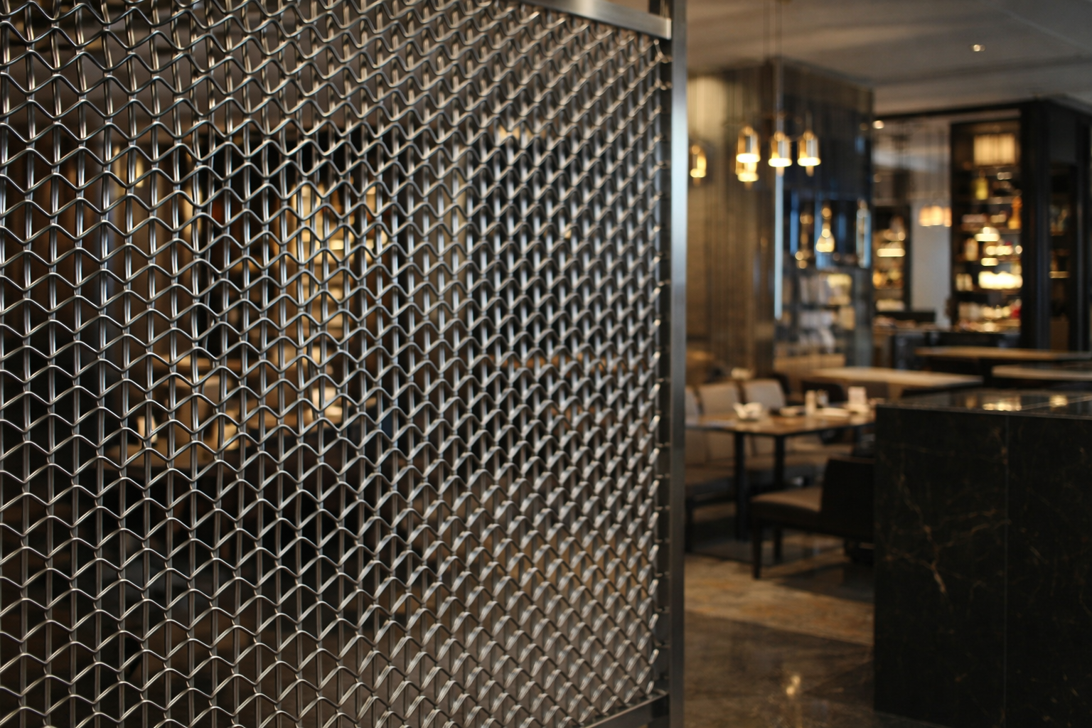 Stainless Steel Decorative Mesh Durable Structure Elegant Woven Metal Decorative Mesh