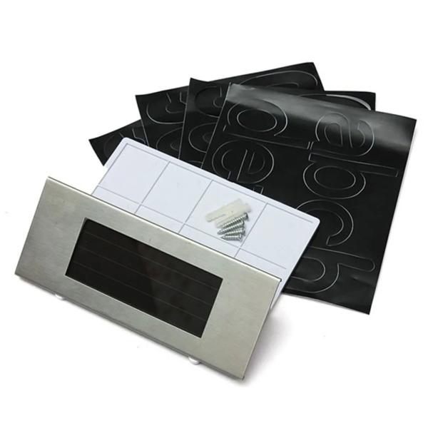 Waterproof Garden Solar Lamp Stainless Steel Solar Powered House Number and LED Light