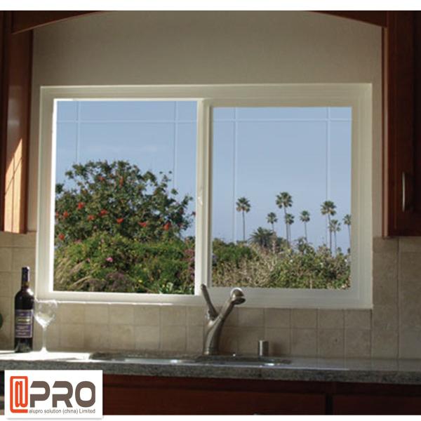 Sound Proof Aluminum Alloy Sliding Windows Black Or Grey Color aluminum sliding kitchen window office interior sliding