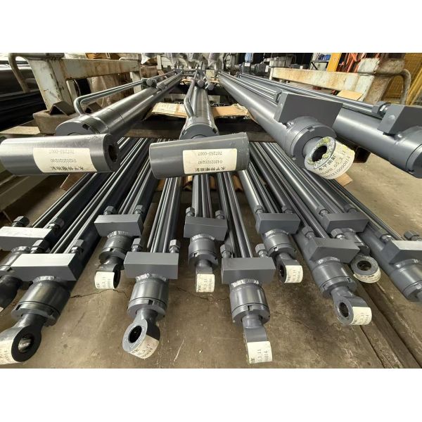 Hard Chrome Plated Steel 2 Stage Telescopic Hydraulic Cylinder Double Acting
