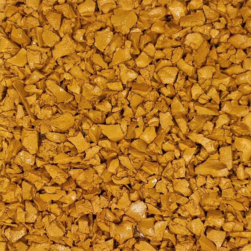 High-Visibility Yellow EPDM Granules for Playground | Shock-Absorbing