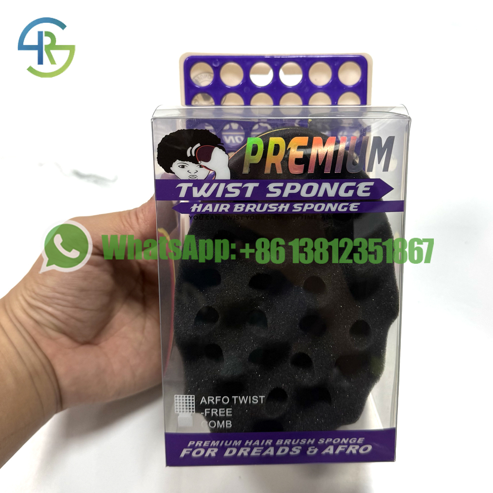 Afro Curl Sponge Oval Shape Hard EVA Hair Styling Brush – Dual Texture Twist Tool OEM ODM Wholesale Beauty Salon Supplies Africa