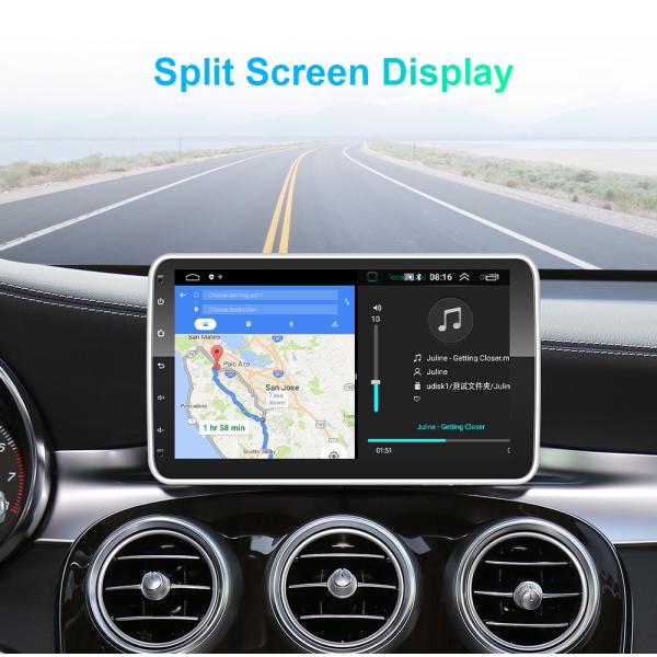 10 дюймовый вращающийся экран 1 Дини Android автомобильный мультимедийный проигрыватель с управлением рулем