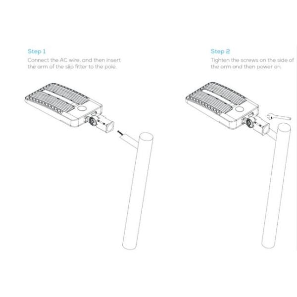 Waterproof 130lm / Watt Led Parking Lot Lights 75w With Meanwell Driver