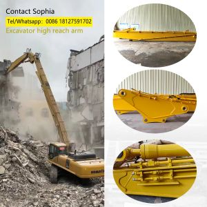 High Reach Demolition Boom For PC Excavator 9700-4000KGS Capacity 100%