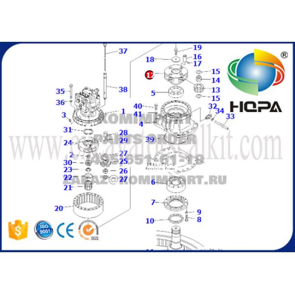20Y-26-22170 Excavator Swing Machinery Carrier For Planetary Frame PC200-6