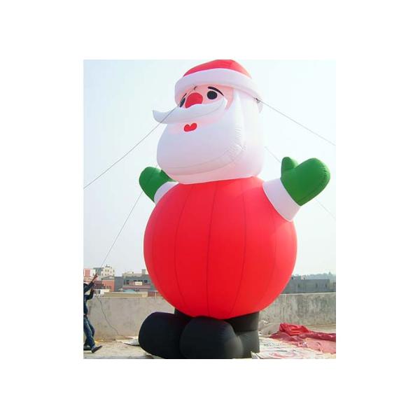 Fashionable Oxford Fabric Christmas Inflatable Santa Claus For Decoration