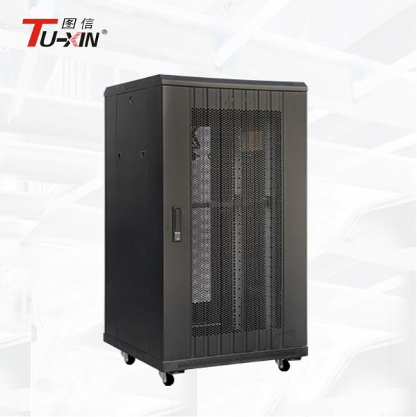 Floor Standing 22U Half Height Server Rack , 800mm Deep Data Rack Cabinet