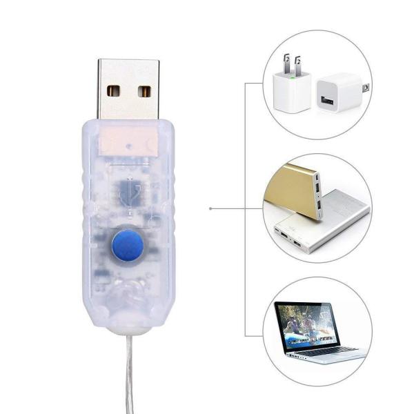Строка медной проволоки СИД DC5V освещает USB затыкает в дистанционном управлении