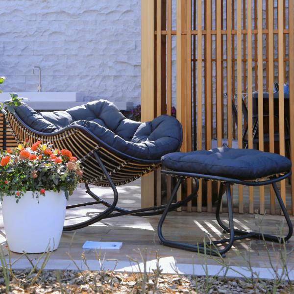 Create a Cozy Oasis with Modern Outdoor Garden Patio Furniture Rattan Rocking Chair