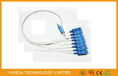 GPON 1 x módulo do divisor de Blockless do divisor do Plc da fibra óptica 8 com cabo Smf-28e G657 de 0.9mm