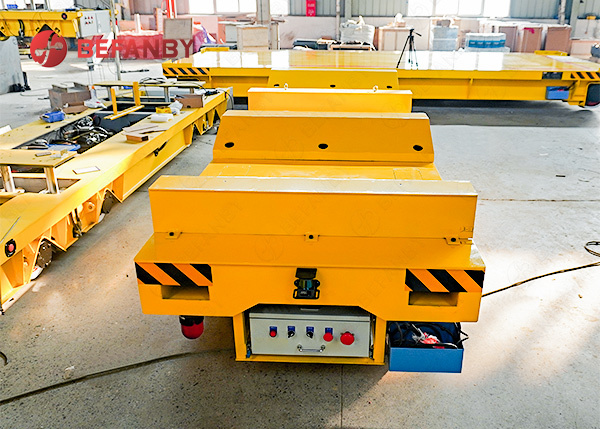 Customized 35t Low Voltage Rail Coil Transfer Trolley For Steel Mills