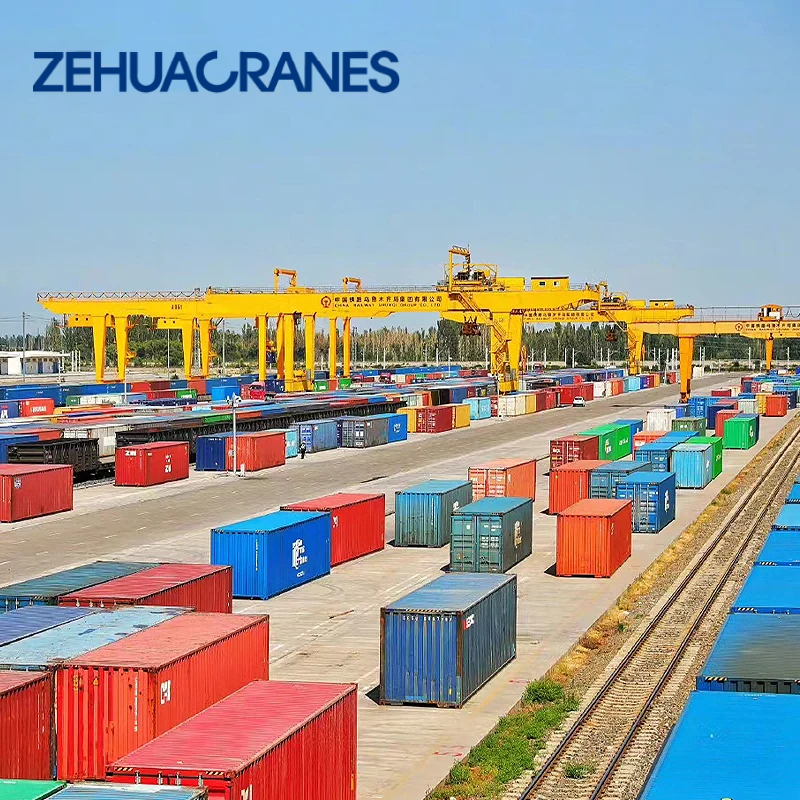 Rail Mounted Gantry Crane RMG Container Handling System for Automated Terminals and Intermodal Freight Yards